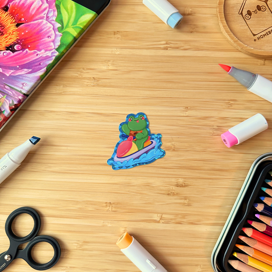 Jet Ski Rider Sticker