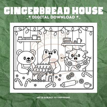 DIGITAL DOWNLOAD · Fructus Winter Holiday Coloring Pages