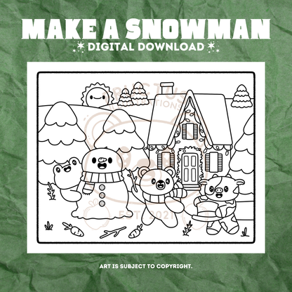 DIGITAL DOWNLOAD · Fructus Winter Holiday Coloring Pages