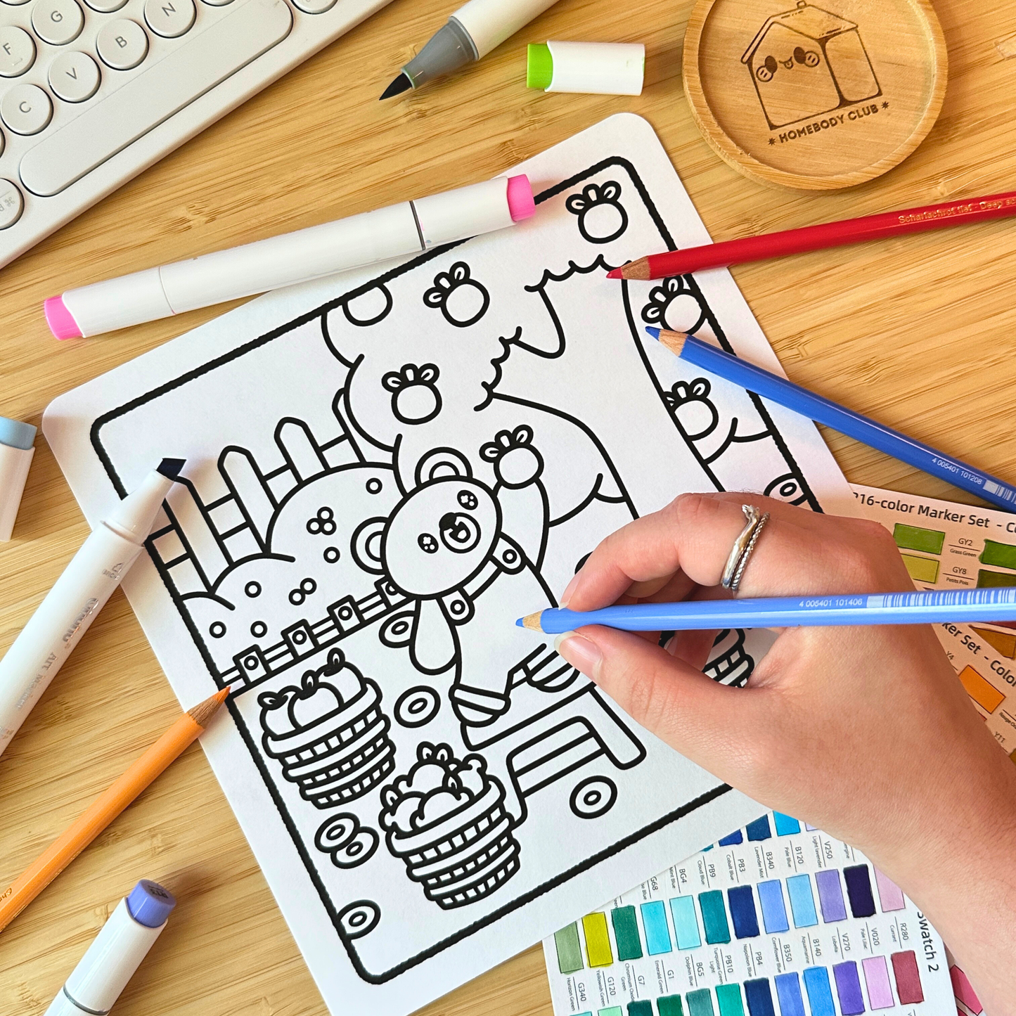 DIGITAL DOWNLOAD • Summer Harvest Coloring Pages