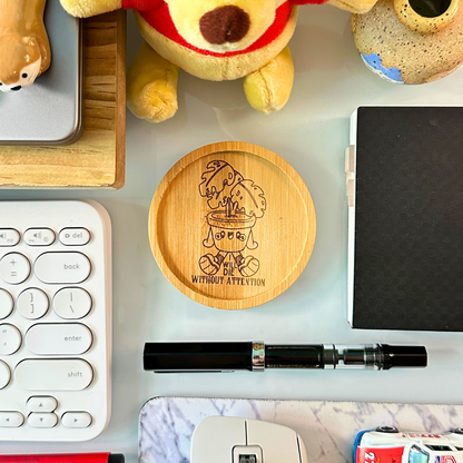 Without Attention - Wooden Coaster