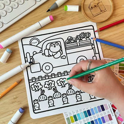 DIGITAL DOWNLOAD • Summer Harvest Coloring Pages