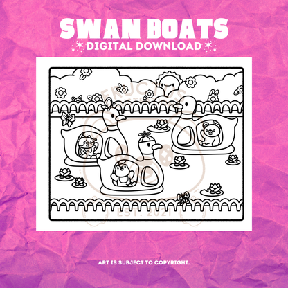 DIGITAL DOWNLOAD · Fructus Spring Coloring Pages