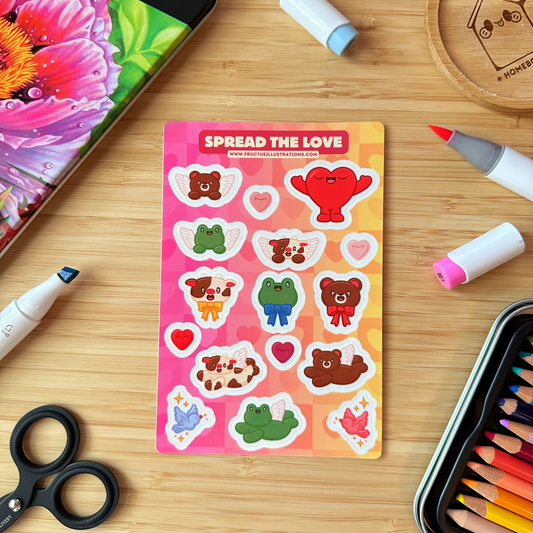 Spread The Love Sticker Sheet