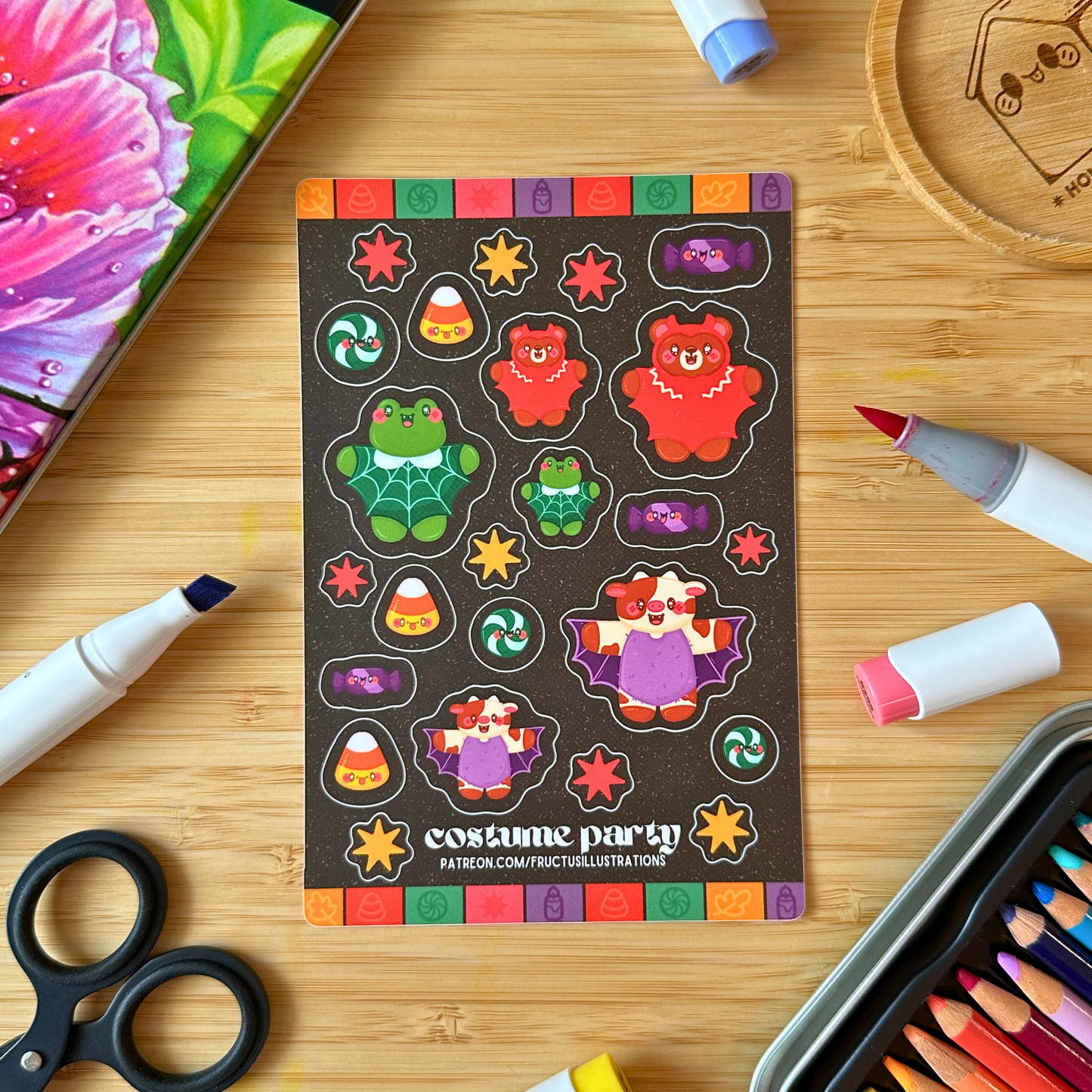 Costume Parade Sticker Sheet