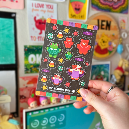 Costume Parade Sticker Sheet