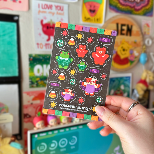 Costume Parade Sticker Sheet
