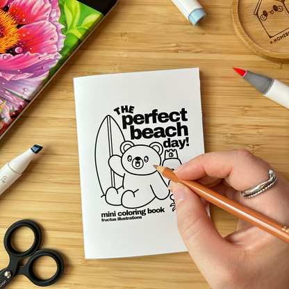 The Perfect Beach Day - Mini Coloring Book