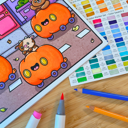 Seasonal Coloring Book Collection: All Four Seasons Bundle