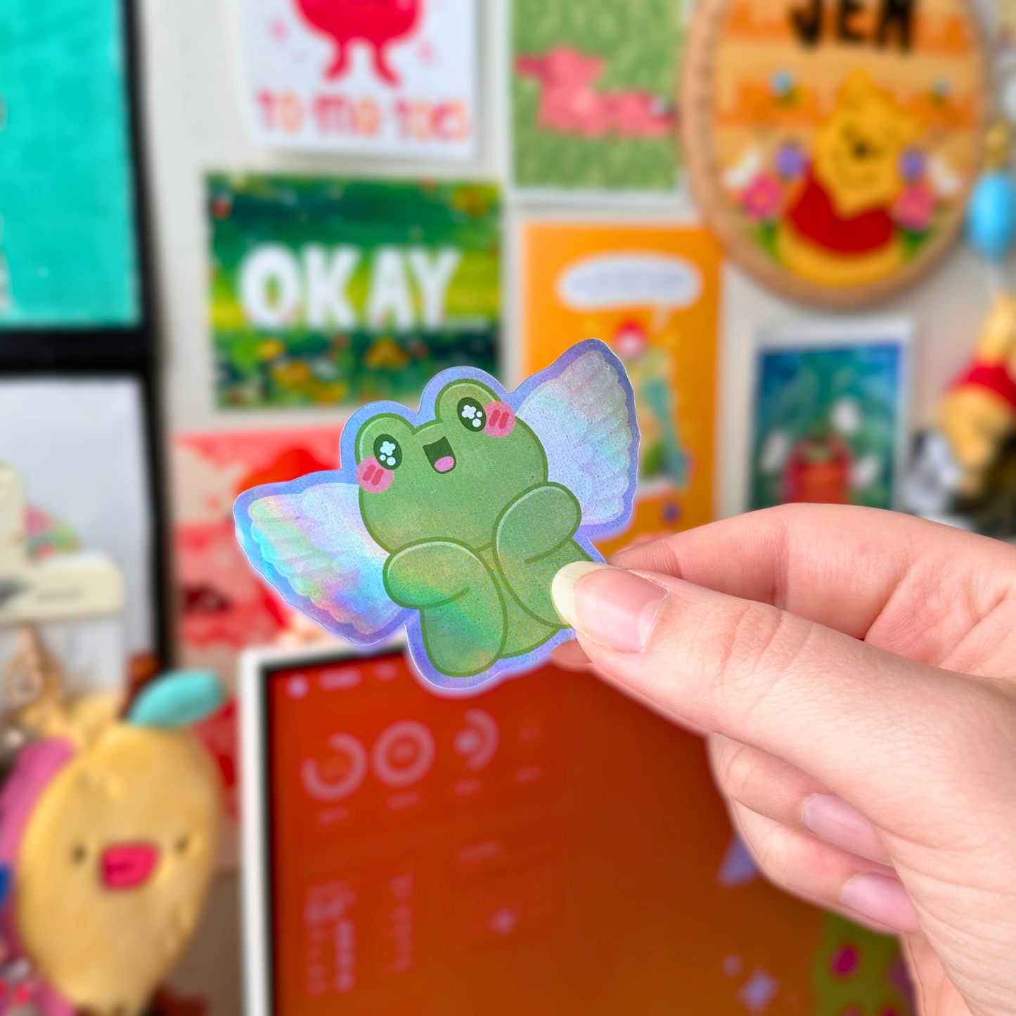 Frog Cupid Sticker