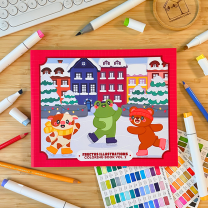 Winter Coloring Book - Fructus Coloring Book Volume 2