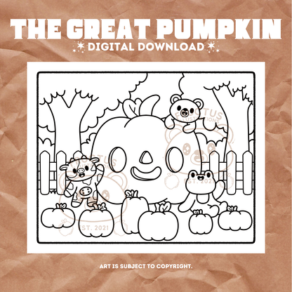 DIGITAL DOWNLOAD · Fructus Fall Coloring Pages