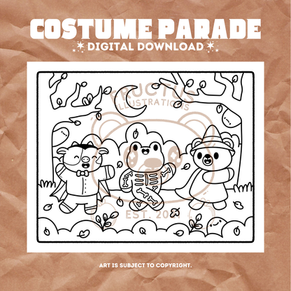 DIGITAL DOWNLOAD · Fructus Fall Coloring Pages