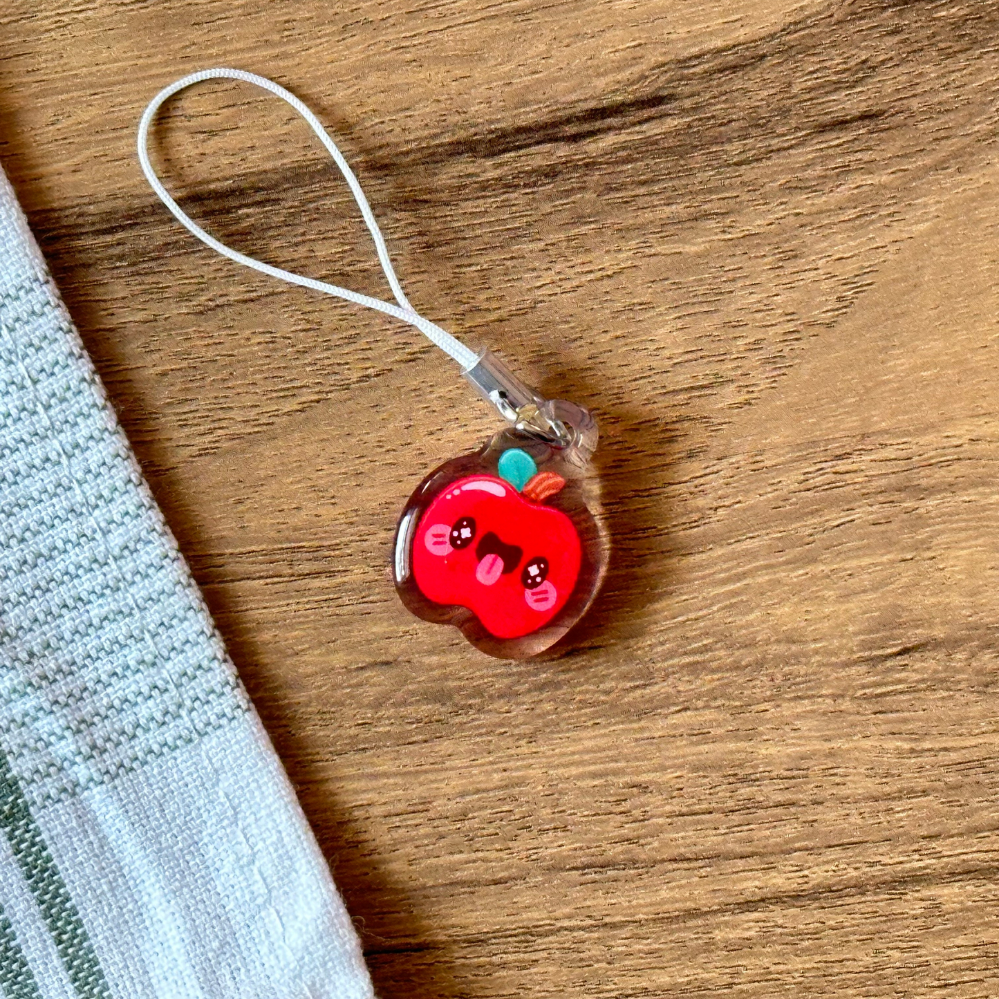 Silly Apple - Acrylic Phone Charm