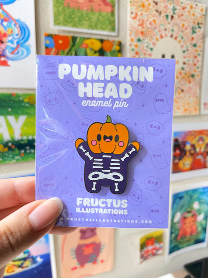 Pumpkin Head - Enamel Pin