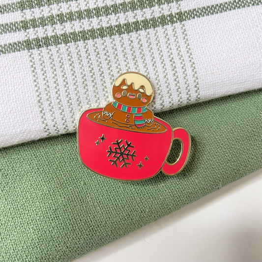 Cookie in Mug - Enamel Pin