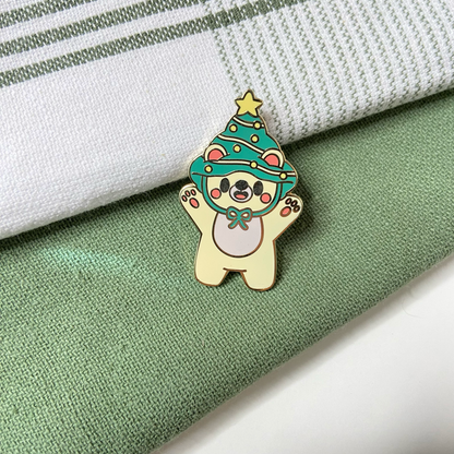 Christmas Hat - Enamel Pin
