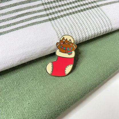 Cookie in Stocking - Enamel Pin