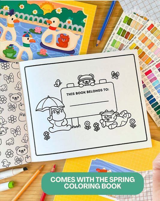 Spring Coloring Book Bundle